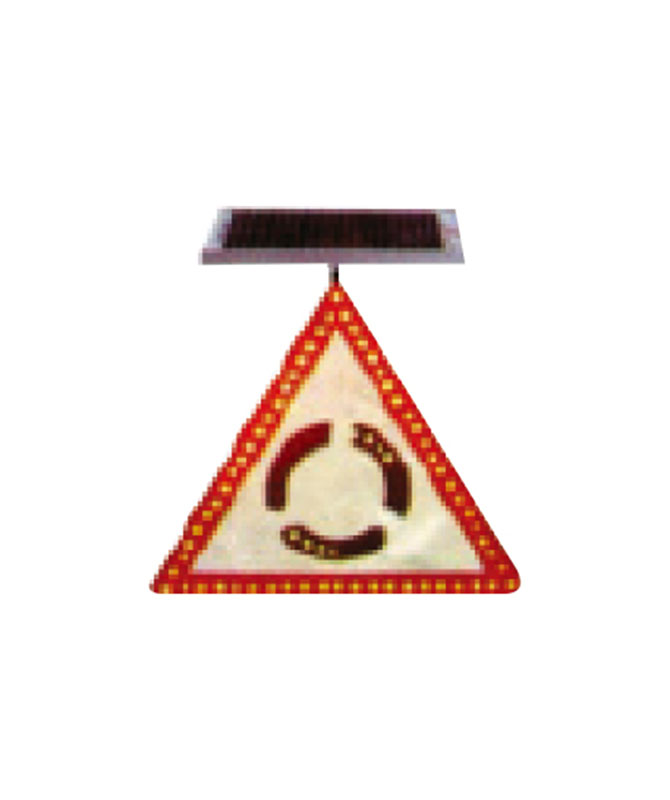 Sy-6e Solar gul blinkende signallys