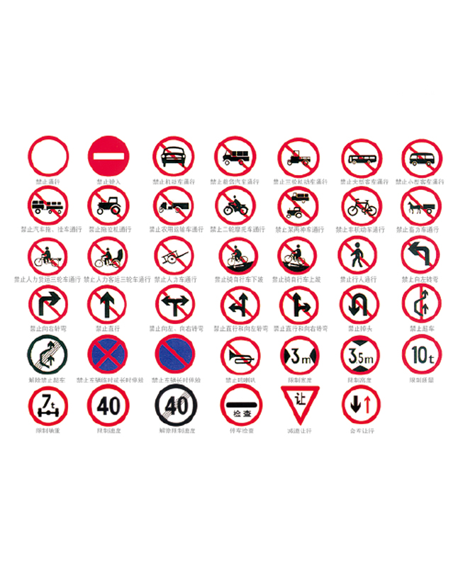 Forbudstegn Trafikforbudskilte