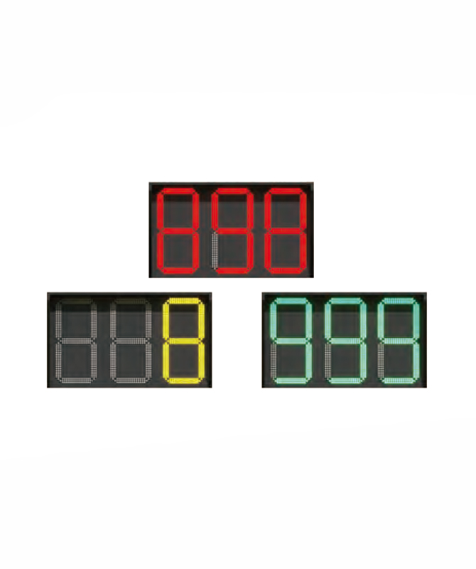 Tri-Color Three Cifit Countdown Timer LED trafiklys